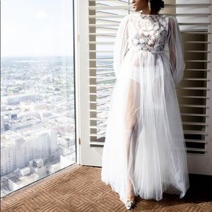 Ivory Bridal Boudoir Gown